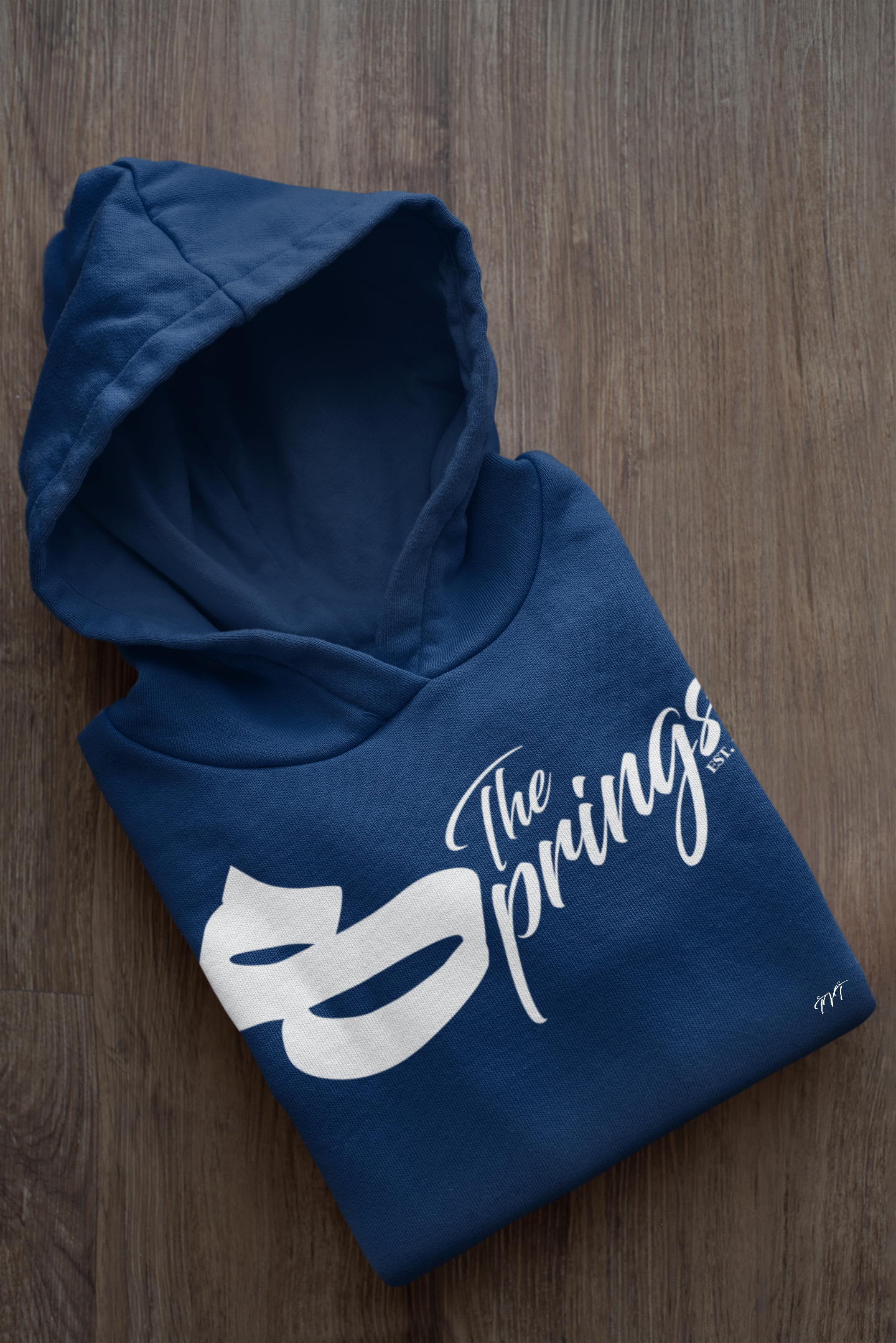 Blue discount hoodie mockup
